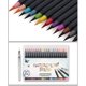 thumbnail image 2 of Juego de pinceles de acuarela de 20 colores con bolígrafo para colorear con agua recargable para dibujar (hy), 2 of 4