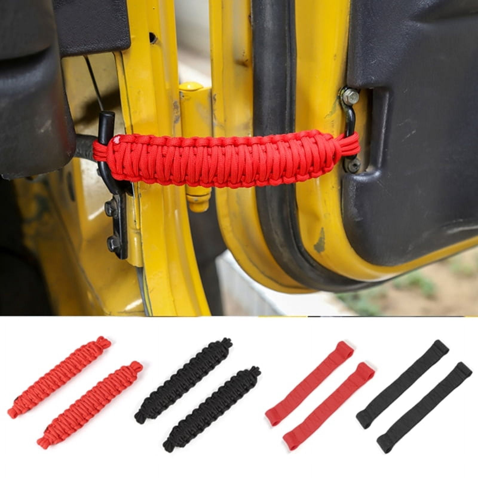 Car Door Protection Rope Accessories for Jeep Wrangler CJ YJ TJ JK JKU 1997-2017