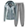 thumbnail image 2 of Ashirexll Womens Winter Sets, Outfits for Women, Long Sleeve Casual Hooded Sports Top and Pants Daily Hoodie Two Piece Set, 2 of 6