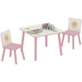thumbnail image 1 of Qaba Ensemble de Table et Chaises pour Enfants 3 Pcs pour Garçons et Filles de 3 à 8 Ans, Rose, 1 of 10