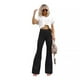 thumbnail image 4 of Pantalones elegantes de pana de color liso de otoño para mujer, pantalones micro, pantalones casuales de cintura alta, 4 of 6