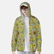 thumbnail image 2 of Balery Sage Green With Sunflowers Sudadera ligera de manga larga con capucha y protección solar UPF 50+ para hombre y mujer, ideal para pesca y running-XX-Large, 2 of 7