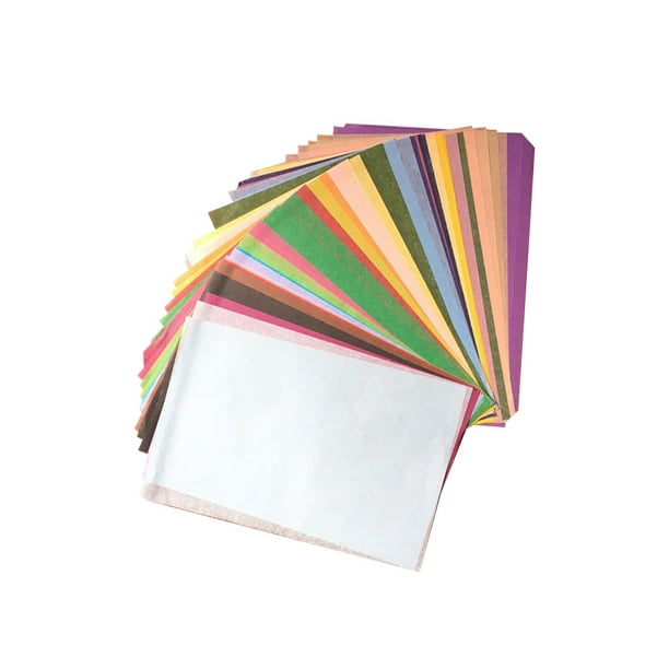 Papeles de regalo A5, embalaje de impresión Multicolor, papel de embalaje de regalo DIY plegable, bolsa de papel Kraft, recuerdo de boda, Almacenamiento y organización del hogar mezcla de colores Yuarrent HA001441-03