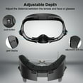 thumbnail image 4 of Facial Interface with Breathable Face and Ice Breathable Face Pad Compatible Meta Quest 3 Accessories, Adjustable VR Face Cover with Light-Blocking Nose Pad, Air-Circulation Design, 4 of 8