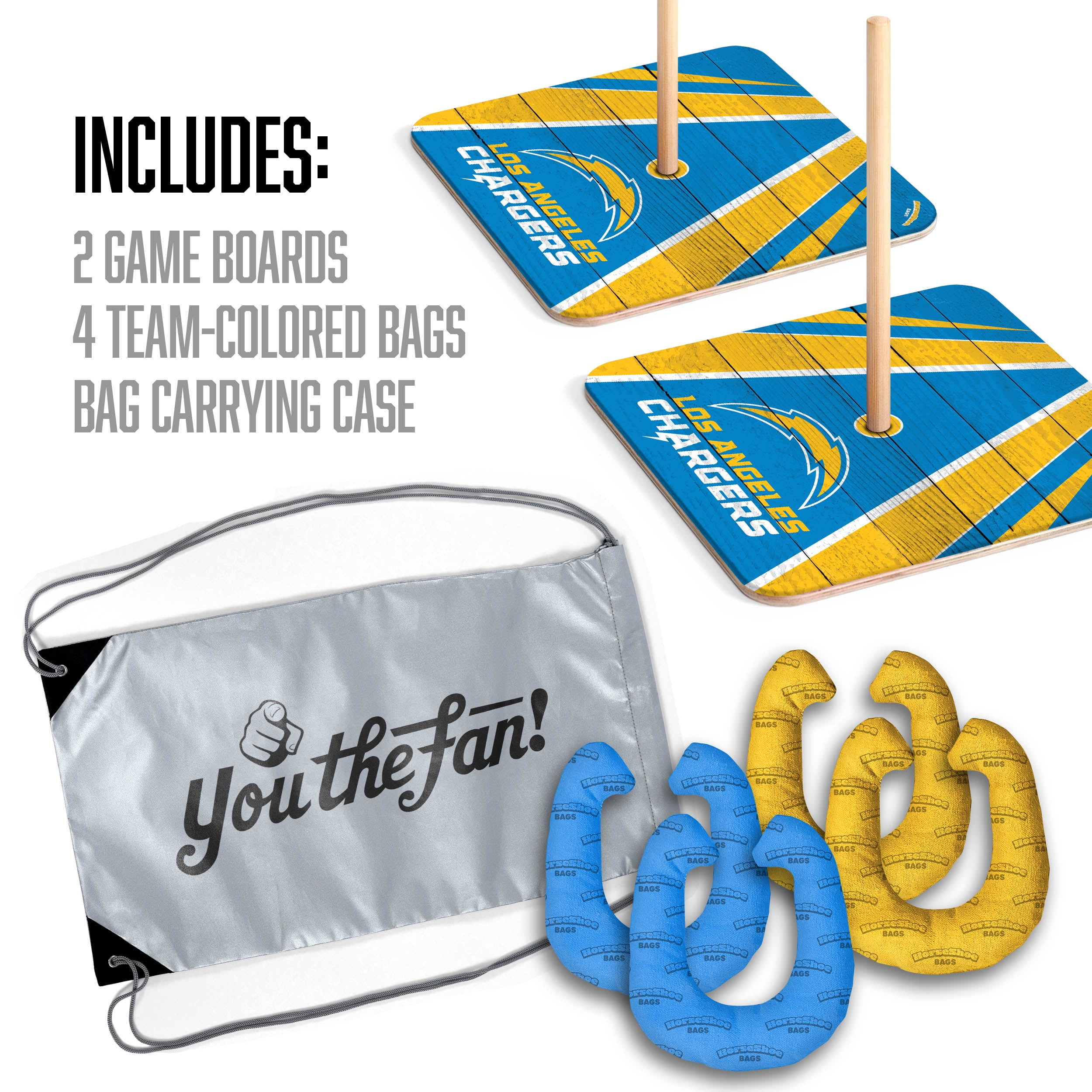 YouTheFan NFL Los Angeles Chargers HorseShoe Bags