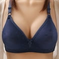 thumbnail image 3 of Women Sports Bra No Underwire Bra Feature V-Neck Nursing Bra Style W-1135 Blue XL, 3 of 3