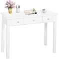 thumbnail image 4 of Small Writing Desk with Drawers Study Table for Adults/Student, Vanity Makeup Dressing Table White, 4 of 8