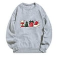 thumbnail image 4 of Christmas Sweatshirt Women Plus Size Novelty Graphic Pullover Sweater Tops Autumn Winter Long Sleeve Sweatshirt for Women Loose Casual Crewneck Top Stylish Clothes 01-Gray L, 4 of 4