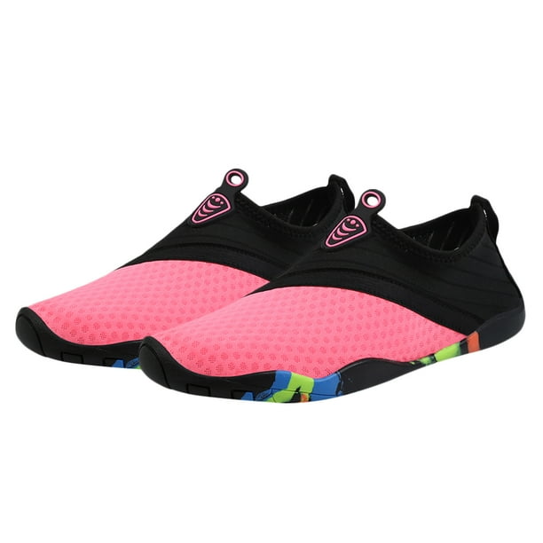 1 par de zapatos de playa para hacer snorkel, natación, buceo, surf, antideslizantes, para adultos (rosa, talla 36, 23 cm, 6 EE. UU., 3,5 Reino Unido, 36,5 UE, 9,039 pulgadas)