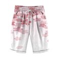thumbnail image 4 of NAFUU Women's 2026 Summer Casual Bermuda Shorts High Waisted Floral Short Pants With Pockets And Drawstring Loose Fit Shorts For Women, 4 of 4