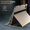 thumbnail image 4 of JETech Case for iPad mini (A17 Pro, 2024 Model, 7th Generation) / mini 6 (2021 Model, 6th Generation), PU Leather Business Folio Protective Tablet Cover with Pencil Holder & Pocket (Starlight), 4 of 6