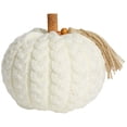 thumbnail image 1 of Way To Celebrate White Knit Pumpkin, 8 Inch, 1 of 5
