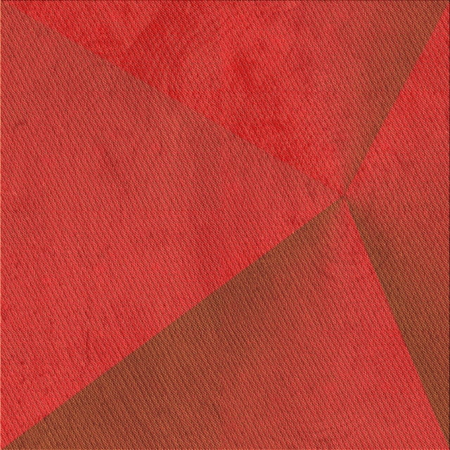 Ahgly Company Tapis d'Intérieur Lavable en Machine Carré Rouge, 6 Pieds Carré