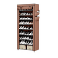 thumbnail image 2 of Tyidzon 8 Tiers Shoe Rack Organizer Large Capacity Tall Shoe Organizer Sturdy Shoe Storage Space Saving Shoe Rack for Closet, Entryway, Bedroom, Coffee, 2 of 3