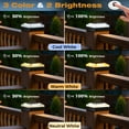 thumbnail image 3 of Luces solares Post Cap Vighep 4x4, paquete de 12 unidades, impermeables, 3 of 8