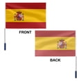 thumbnail image 2 of Spain Telescoping Fan Flag – 1.6m Extendable Pole & Large National Banner with Coat of Arms for Soccer Matches & Celebrations, 2 of 6