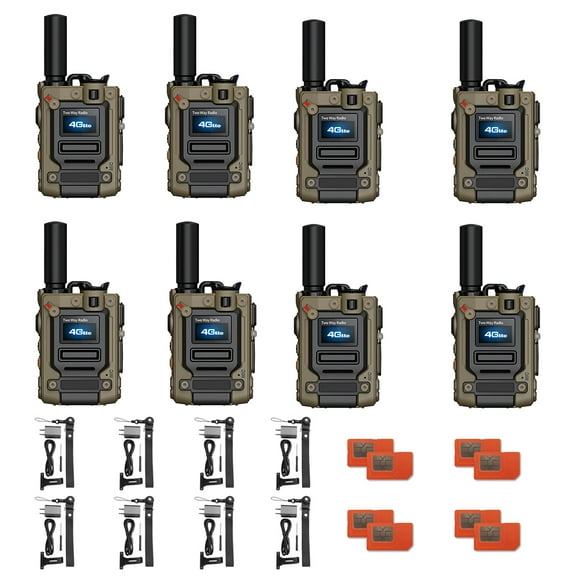 WICJIE K300S Global Walkie Talkie Two Way Radio Walkie Talkie for Adult Long Range 5000 Mile Gmr Radio  Pack 8 pieces