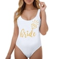 thumbnail image 1 of MKLEKYY Traje De Baño Mujer Women Fashion Letter Print Piece Swimsuit Sexy Bikini Swimwear Bathing Sleeveless Backless Swimsuit 1861, 1 of 4