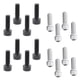 thumbnail image 1 of 16 Piezas de Tornillos de de de Color Negro+Plata Accesorio de Recambio, 1 of 9