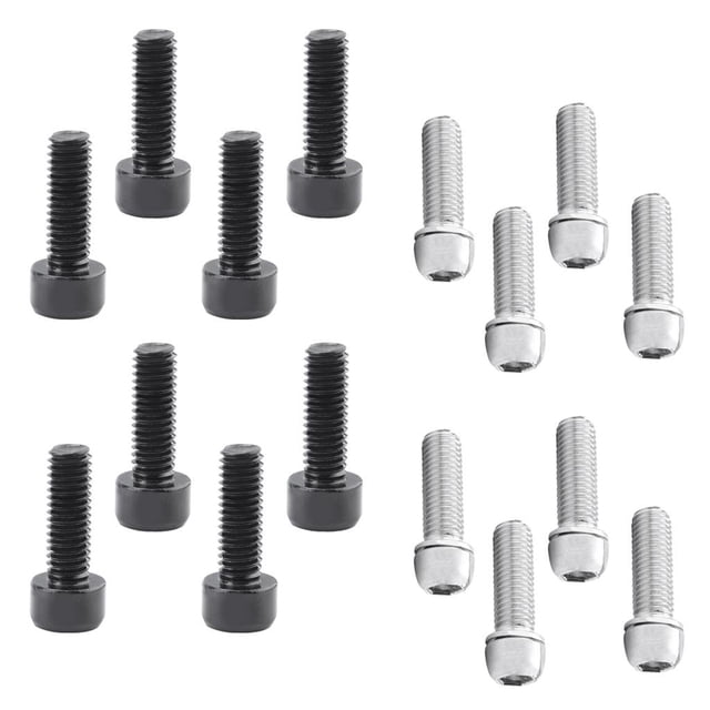Pernos de Soporte de Agua shamjiam Tornillo de Vástago 16 Piezas Negro