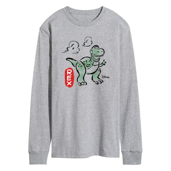 Toy Story - Doodle Rex Graphic - Men's Long Sleeve T-Shirt