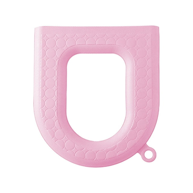 SDNall Toilet Seat Cover Back Seat Cover EVA Toilet Seat Cover, Lightweight & Rainproof, with Handle, Suitable for All Seasons, Domestic Use Toilet Seat Ring Soft Toilet Seat