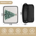 thumbnail image 3 of Hair Tools Travel Bag Heat-Resistant Curling Iron Organizer Bag with Detachable Heatproof Mat Travel Storage Case Green Christmas Tree with Baubles, 3 of 8
