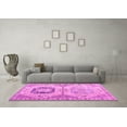 thumbnail image 3 of Ahgly Company Indoor Rectangle Abstract Pink Modern Area Rugs, 8' x 10', 3 of 4