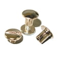 thumbnail image 1 of 1/4" Chicago Screw Post (0.6 cm) 10 Packs Nickel Plated Steel Leathercraft Hardware Fasteners, 1 of 1