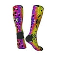 thumbnail image 4 of Easygdp Colorful Tie Dye Stained Glass 1 Soccer Socks Sport Knee High Socks Calf Compression Athletic Socks for Men and Women, 4 of 9