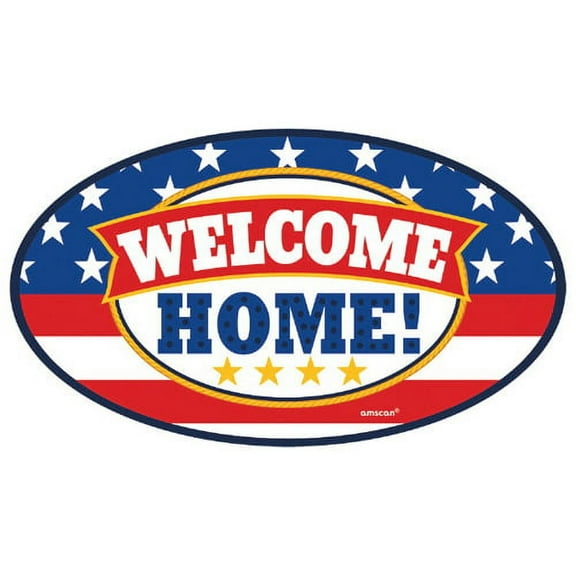 Welcome Home 'American Pride' Large Car Magnet (1ct)