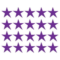 Uxcell 20Pack Iron on Star Patches, Sew on Star Embroidered Patches, DIY Applique Repair Patch for Crafts, 75mm Purple