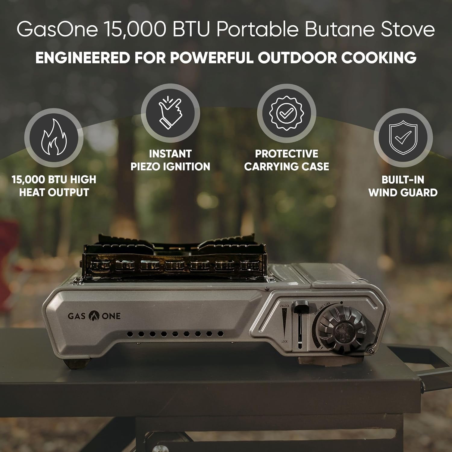 Coleman Guide Series 424 Dual Fuel 2-Burner Camp Stove, 14,000