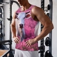 thumbnail image 5 of Cauagu Flower Field Cow Print Men's Sleeveless Muscle Shirts,Tank Tops Quick Dry Workout Tank Top Gym Muscle Tee Fitness Bodybuilding T Shirt for Men-X-Large, 5 of 7