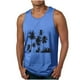 thumbnail image 1 of Camisetas de Tanque de los Hombres Tanque de los Hombres Incolor Gradiente de Impresión Cuello Redondo Correa Delgada Fuga Atrás Regular Casual Deportes Blusas de Tanque, 1 of 5