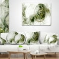 thumbnail image 4 of Designart Colored Smoke Green - Abstract Throw Pillow - 12x20, 4 of 5