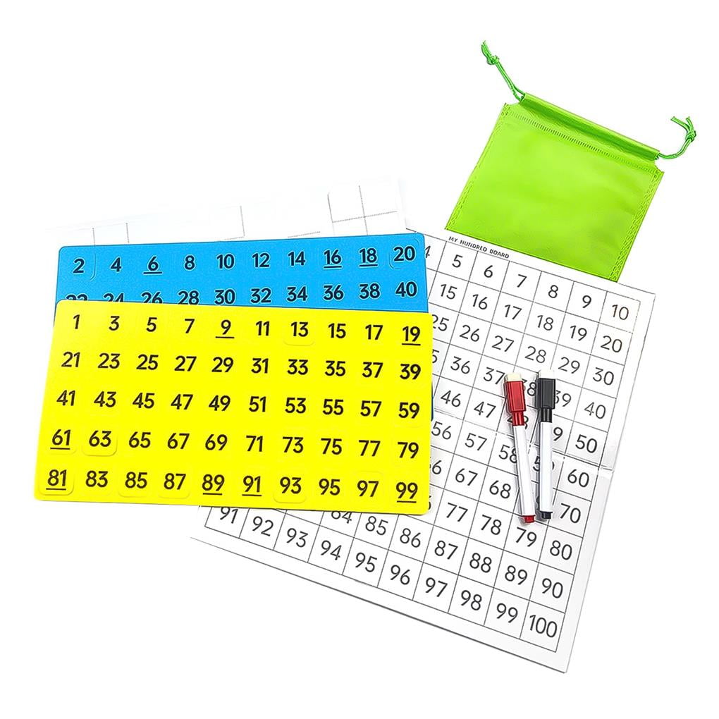 Doublesided Hundred Number Board Educational Learning Hundred Board Fun Maths Toy