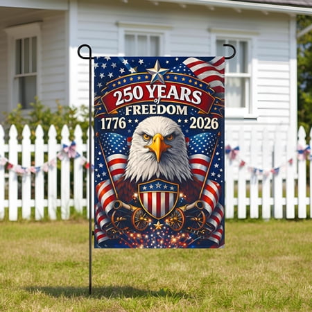 250 Years Anniversary America Eagle Garden Flag 1776-2026 Patriotic Gift 4th of July USA 250th Anniversary Banner