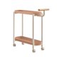 thumbnail image 2 of Mesa Auxiliar con Ruedas | Mesita de Noche Móvil Color Crema | Estante de Almacenamiento de Plástico de 2 Niveles con Estantes Extraíbles | Carrito Portátil Compacto para Dormitorios, Salas de Estar, 2 of 6