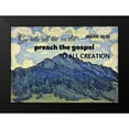 thumbnail image 2 of ArtsyQuotes 18x14 Black Modern Framed Museum Art Print Titled - Bible Verse Quote Mark 16:15, Ferdinand Hodler - Landscape in the Swiss Alps, 2 of 5