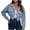 Blue, variant on asdoklhq Womens Plus Size Coats Clearance Ladies Fashion Solid Color Corduroy Jacket Drop Shoulder Long Sleeve Short Coat