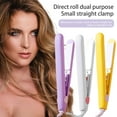 thumbnail image 3 of ZenCart Mini Dual Purpose Curling Iron 2-In-1 Curling Wand Flat Iron Hair Straightener Curler Fast Heating Portable Travel Women Short Long Hair Styling Tools, 3 of 8