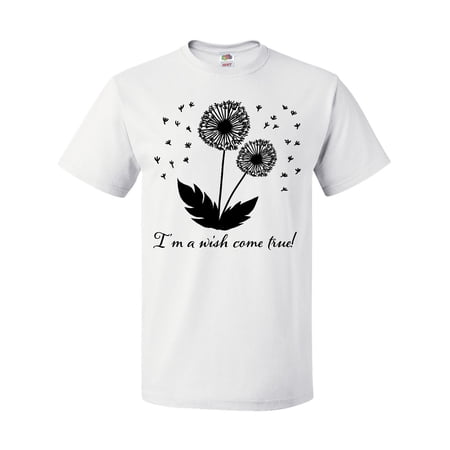 Inktastic I m a Wish Come True Dandelion in Black T-Shirt