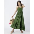 thumbnail image 2 of Moomaya Halter Neck Tiered Dress, Backless Style Maxi Beach Dress For Women, 2 of 9