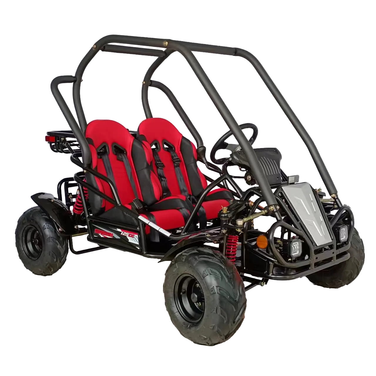 HHH Limited Edition 125cc Go Kart GKT125-9 Big Gokart with 3 Speed, 2 Seats, Large Size Kart for Youth (Factory Packaged) (Orange)