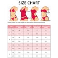 thumbnail image 6 of INSPIRE CHIC Women's Halter Floral Triangle Bikini Sets, 3 Pieces Swimsuit Long Sleeve Drawstring Cover Up Mesh Ruched Dress Swimwear Rose Red Purple Small, 6 of 6