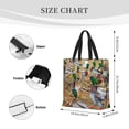 thumbnail image 4 of Lafuoo Mallard Ducks Pattern Single Shoulder Convenience Bag, Large Capacity Zippered Handbag for Shopping, Unisex-One Size, 4 of 7