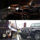 thumbnail image 1 of 7 Inch LED Headlight Round 200W Halo Angle Eyes DRL Running Lamp for JK LJ TJ CJ 1997-2018 1PCS, 1 of 5