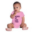 thumbnail image 6 of I Woke Up Like This Sleepy Naptime Romper Boys or Girls Infant Baby Brisco Brands 24M, 6 of 7