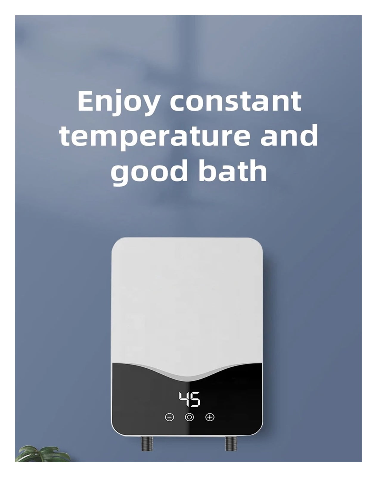 Instant Tankless Water Heater For Bathroom, 5.5kw Electric Instant Hot Water Heater With Self-modulating,Overheating Protection ,Safety Protections